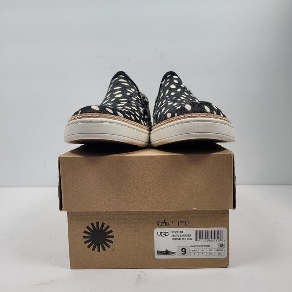 UGG Soleda Women's Exotic Black Slip-On Sneakers S/N1096943 US Size 9 - Picture 2 of 10